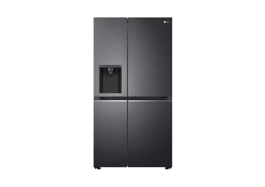 665L Side-by-Side Fridge in Matte Black Finish